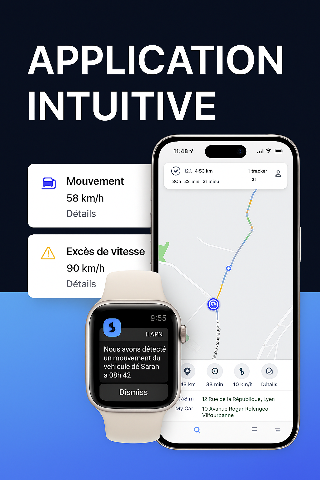 Motorcycle GPS Tracker + 1-Year Subscription