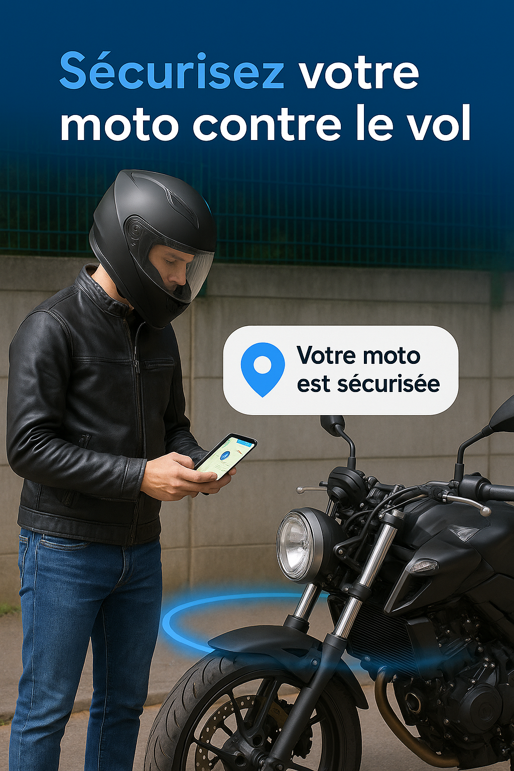 Motorcycle GPS Tracker + 1-Year Subscription