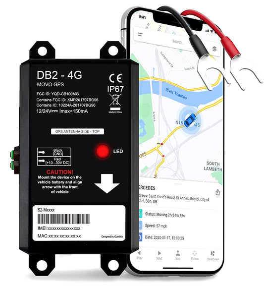 Traceur GPS Véhicule – Installation facile sur batterie de voiture, moto ou camion