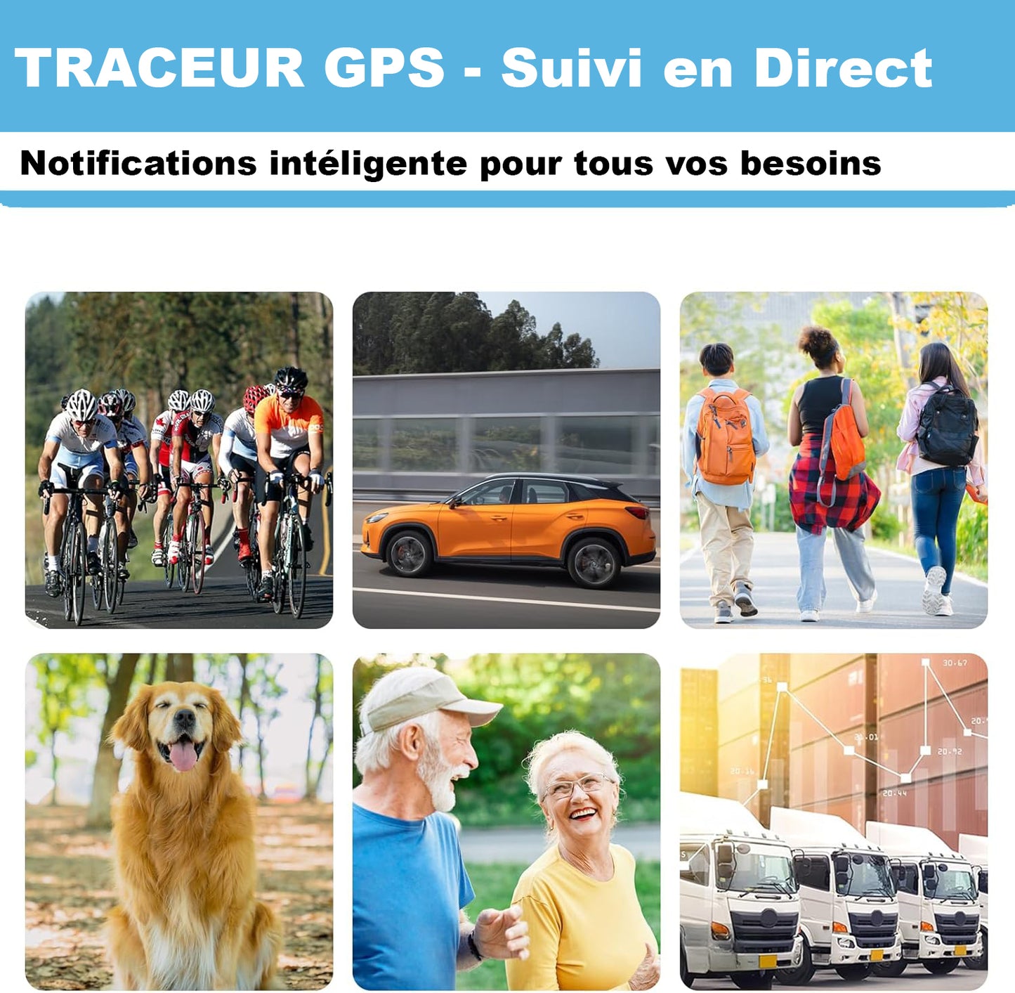 Movo Micro Traceur GPS Voiture, Personne et Bien