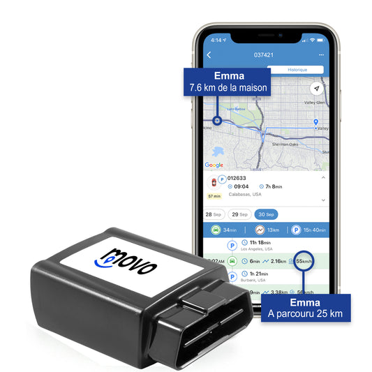 Traceur GPS vehicule OBD à brancher facilement sur le port OBD de la voiture, camion